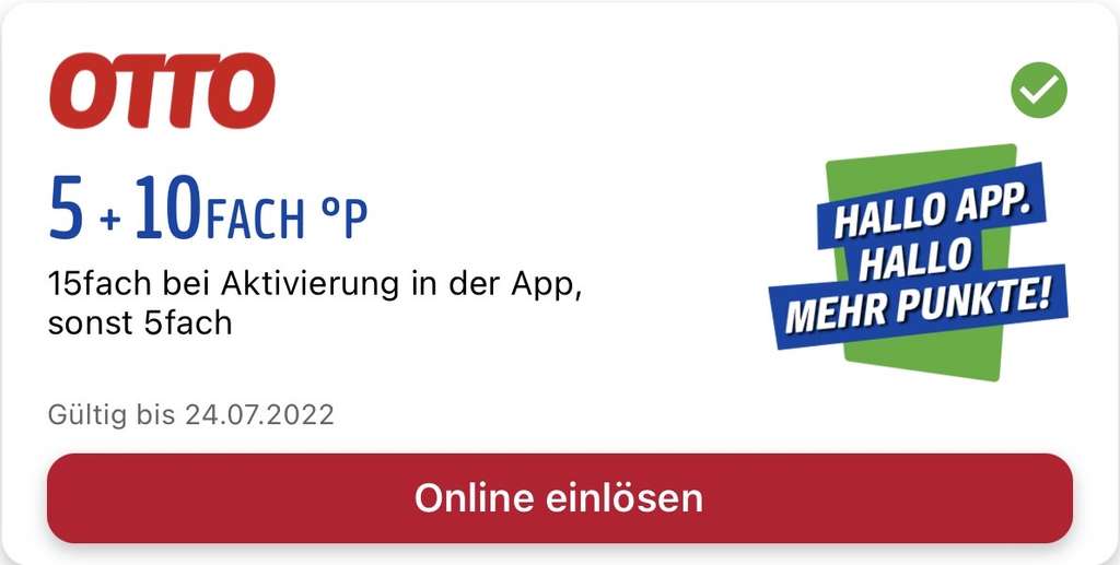 mydealz on Twitter "[PAYBACK] 15fach Punkte bei Otto (entspricht 7,5