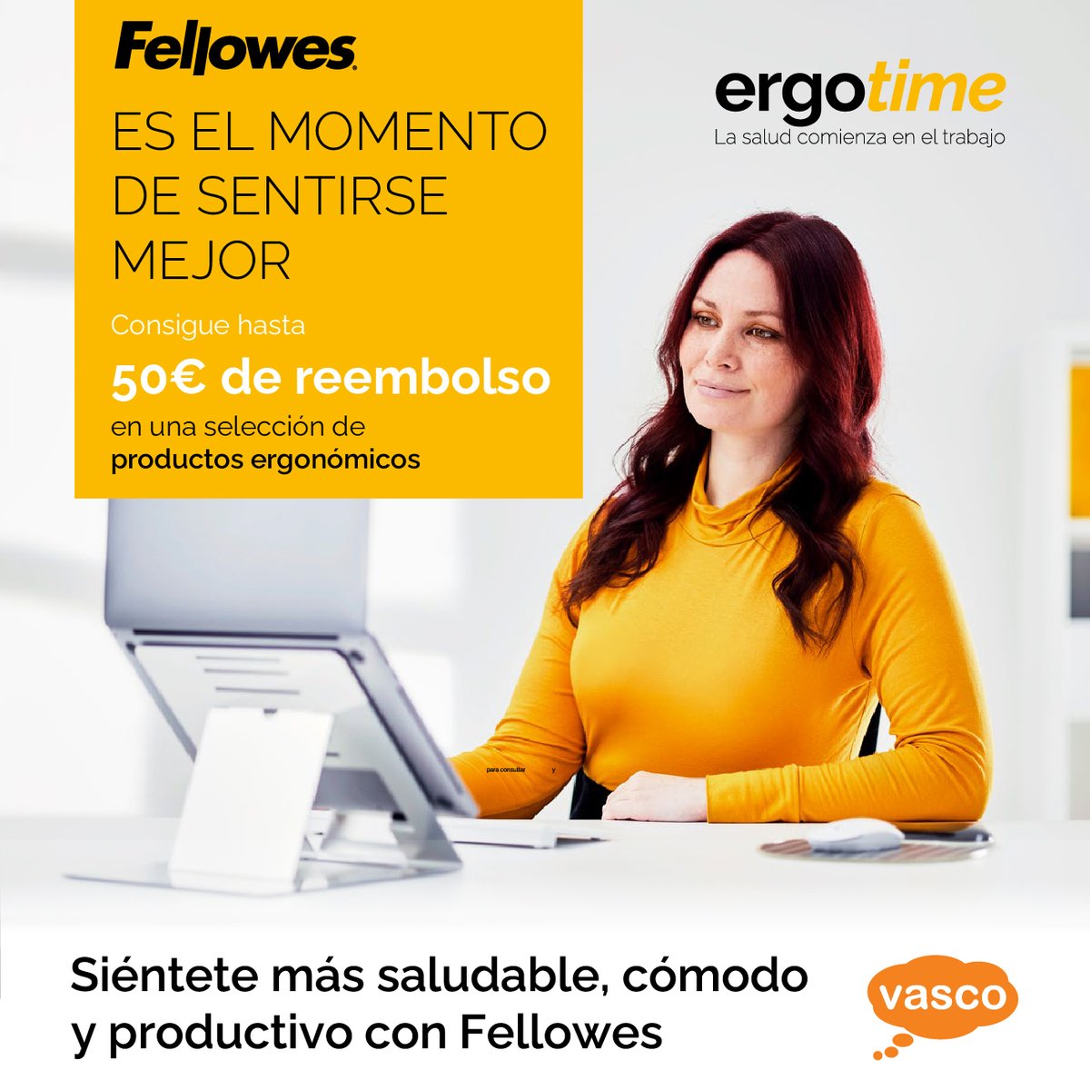 vascoinformatic's tweet photo. Los productos ergonómicos ayudan a mejorar la postura para evitar problemas de salud y en #Vasco puedes conseguir hasta 50€ de reembolso en productos seleccionados. 🙌
Reposapiés, ratones verticales, elevadores, brazos de monitor y más. ¡Infórmate!⤵️
🌐 https://t.co/nvHIOtJKJN https://t.co/Y5OgVrmnUg