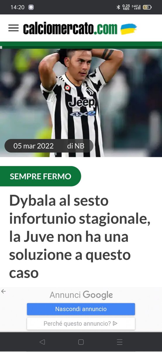 ROMANORD71's tweet photo. Riccardo Trevisani fai ride i polli " Dybala è il giocatore più forte della serie A " 🤡🤡🤡neanche un'accenno sui problemi fisici⬇️⬇️😂😂😂 https://t.co/Uecj0x2I4D