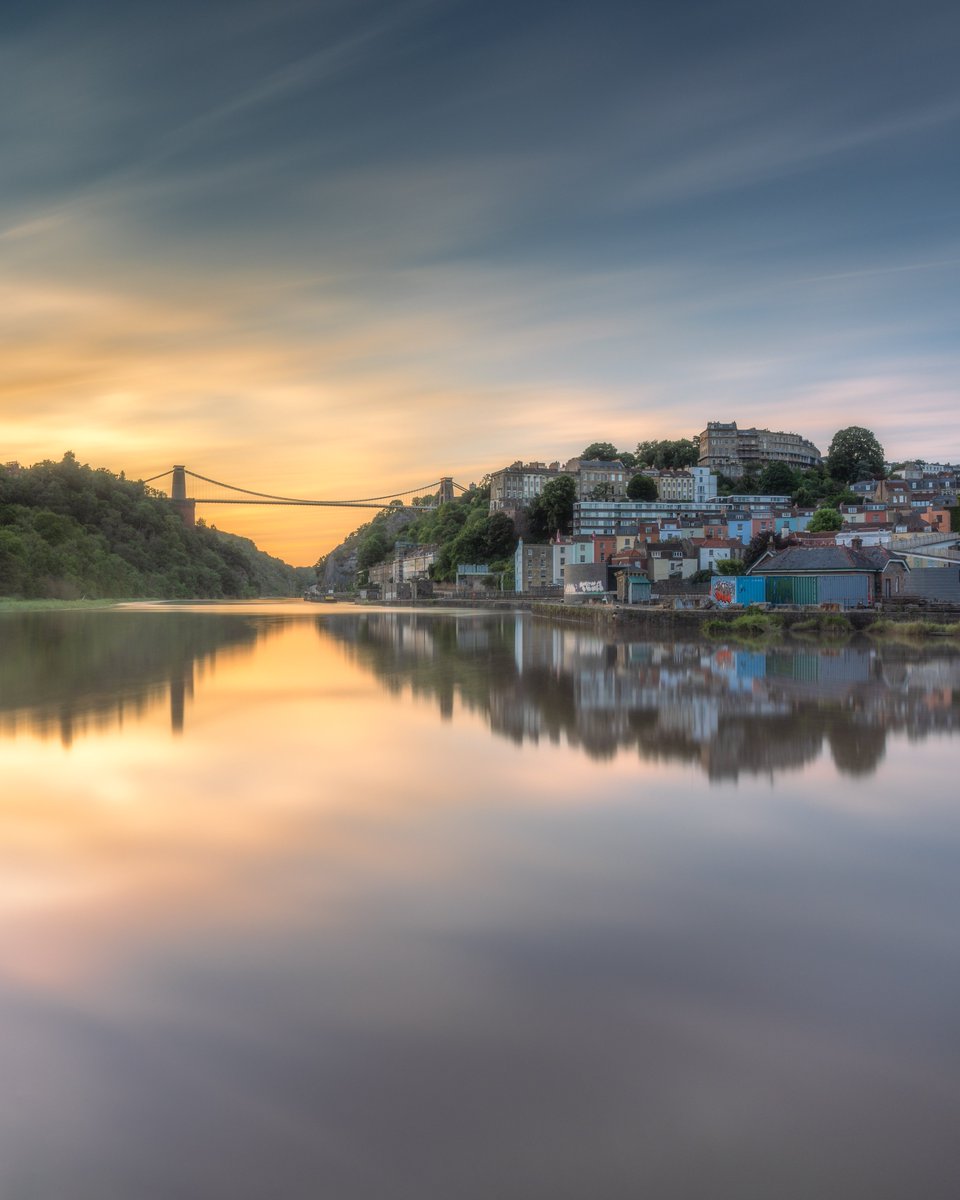 Honestly, I never get tired of this view (others may disagree!) - Clifton and that bridge, high tide, sunset - bliss. #WexMondays #fsprintmonday #Sharemondays2022 #appicoftheweek