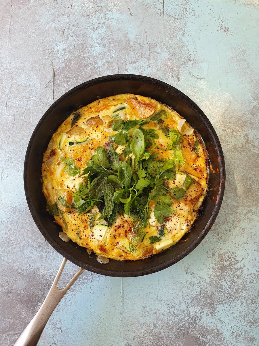 FoodIFancy's tweet image. Potato, courgette, feta and spring onion frittata with herbage. Shot on the 'Aqua, Grey and White' Food I Fancy Background: foodifancybackgrounds.com/product/aqua-g…