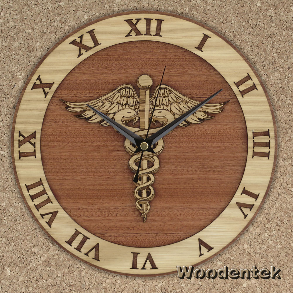 woodentek's tweet photo. Handmade #Caduceus wooden clock #MedicalClock #StarofLifeClock #BirthdayGifts - WorldwideShipping https://t.co/imG22esxKO https://t.co/m53pWEnpzQ