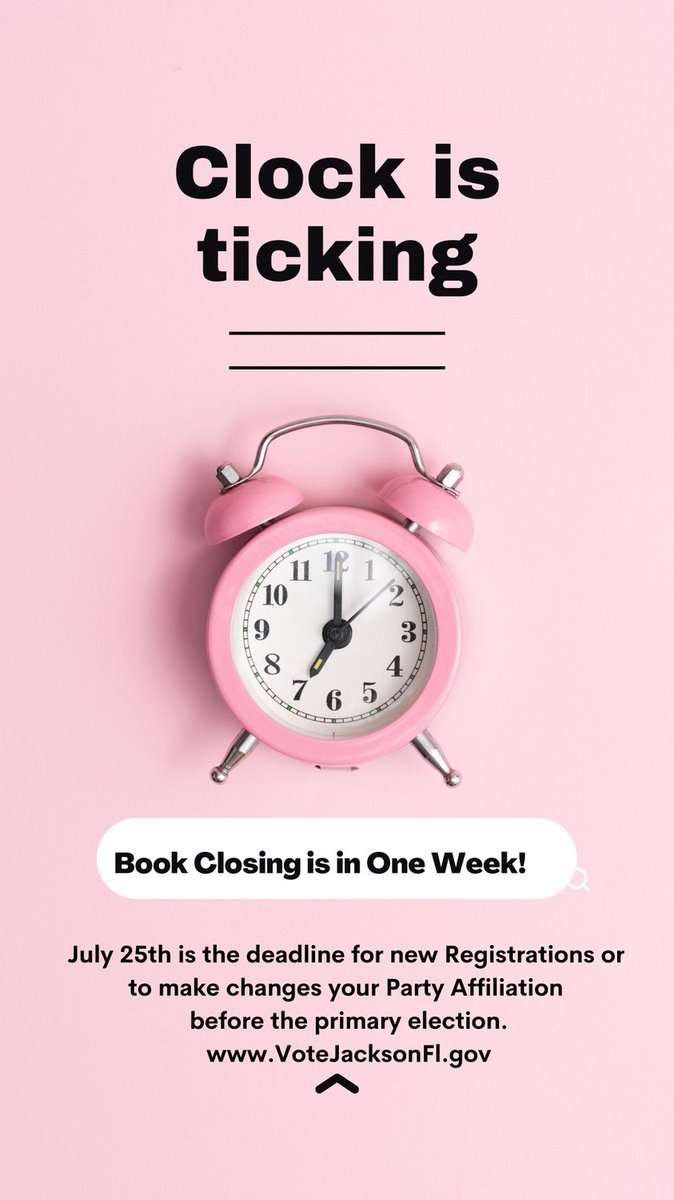 Jackson Co Supervisor of Elections- Carol Dunaway (@votejacksonfl) on Twitter photo 