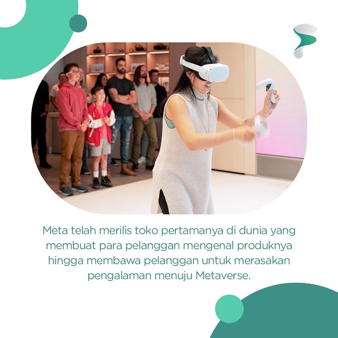 floucloud's tweet photo. Hi, FLOUman!
Meta mengumumkan toko ritel pertamanya dibuka!
Toko ritel pertama di dunia diberi nama Meta Store yang berlokasi di Burlingame, California, Amerika Serikat.
#FlouCloud #CloudIndonesia #CloudUntukSemua #Cloudcomputing #Cloud #Technology #InfoIT https://t.co/FUBSB68h11