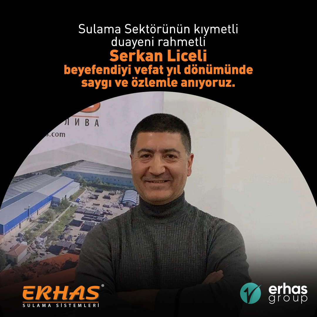 ErhasIrrigation's tweet photo. Sulama Sektörünün kıymetli duayeni rahmetli Serkan Liceli beyefendiyi vefat yıl dönümünde saygı ve özlemle anıyoruz.

#ErhasSulamaSistemleri
#SerkanLiceli https://t.co/uXan50cZQx