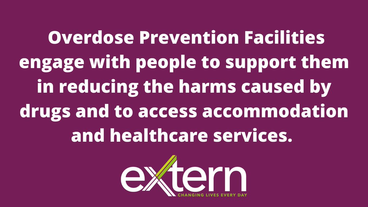 ExternCharity's tweet image. Overdose Prevention Facilities have operated across Europe for the last four decades and they have been proven to be effective at engaging some of those most marginalised in society.

Pledge support today for Extern’s call to open a Overdose Prevention Facility.