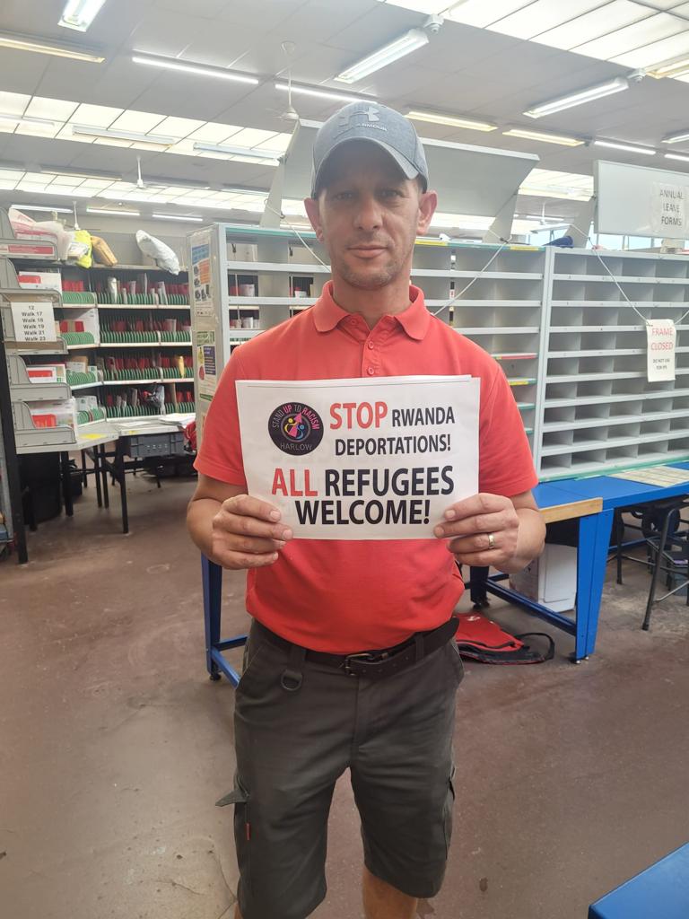 sutrharlow's tweet photo. #StopRwanda #RefugeesWelcome  @AntiRacismDay @Care4Calais @CWUnews https://t.co/KiRCPhKtKa