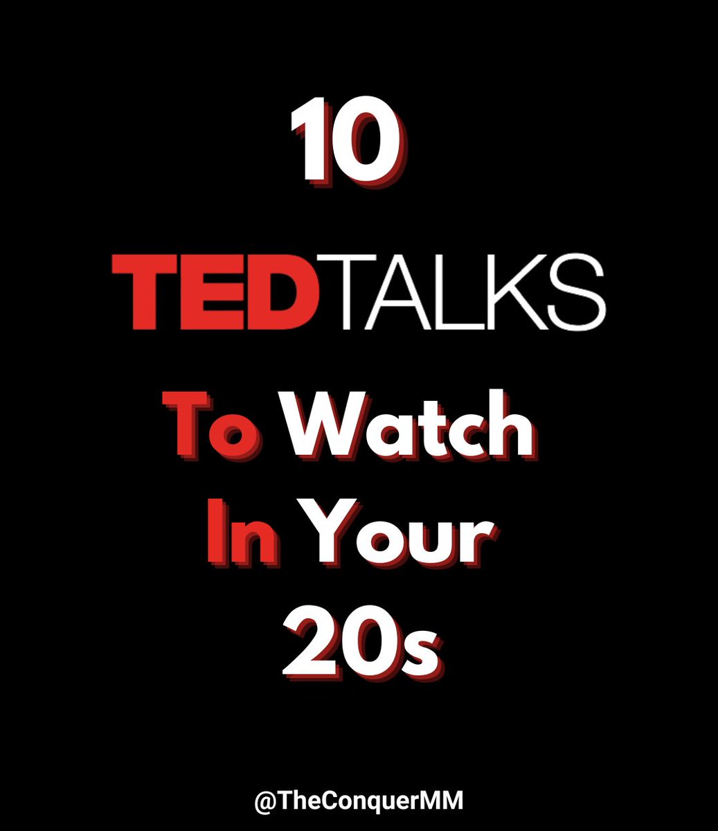 TheConquerMM's tweet photo. 10 Ted Talks That Will Change Both Your Mindset+Life: https://t.co/t5gZfRdIoD