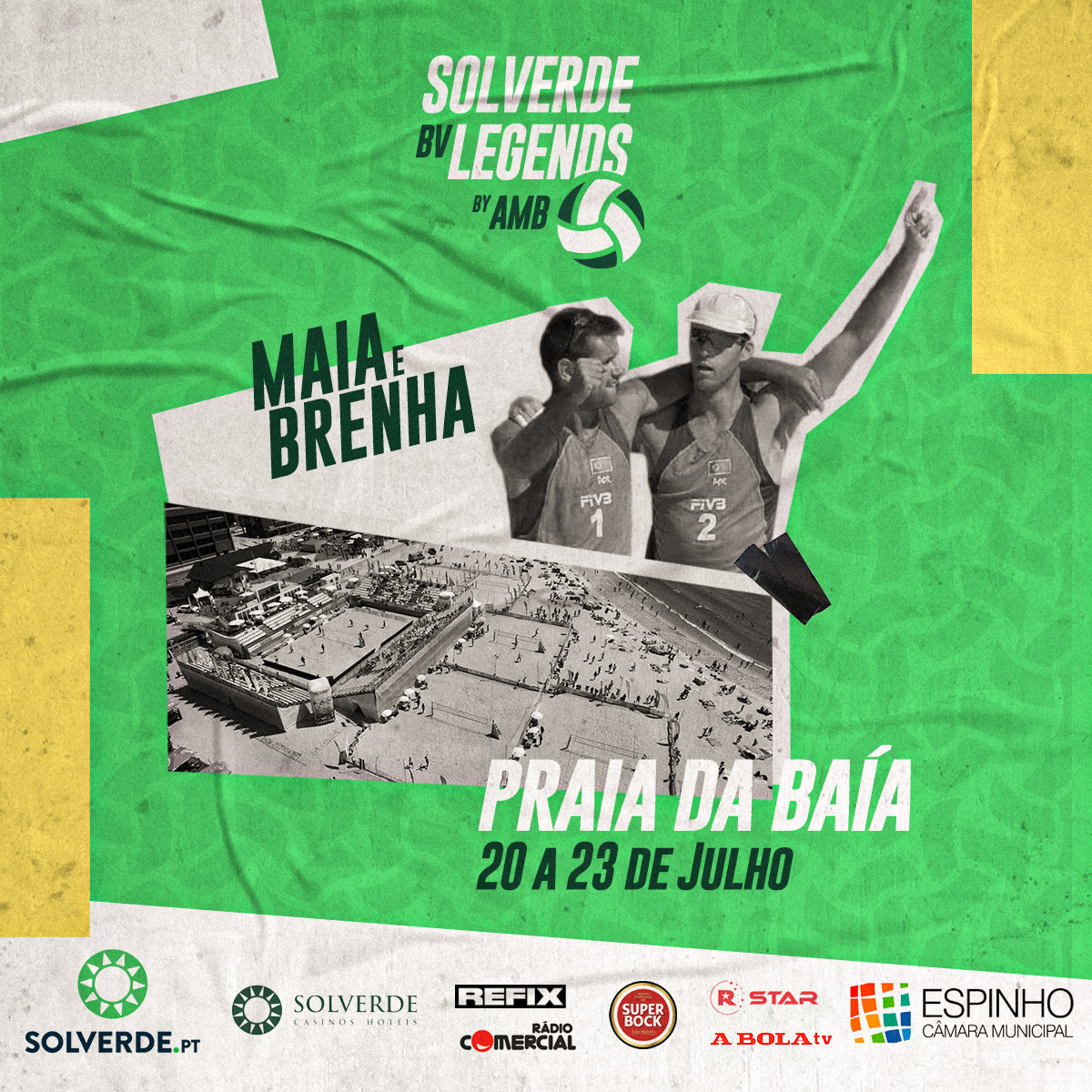 solverdept's tweet photo. 📅🏐🏖️ Aponta na Agenda | 20 a 23 de Julho - Espinho | ENTRADA LIVRE

O Solverde BV Legends by AMB está a chegar! Um evento inédito que juntará algumas das mais lendárias duplas do Voleibol de Praia Mundial.

#Solverdept #BeachVolleyball #SolverdeBVLegendsbyAMB https://t.co/FCMoX8onSL
