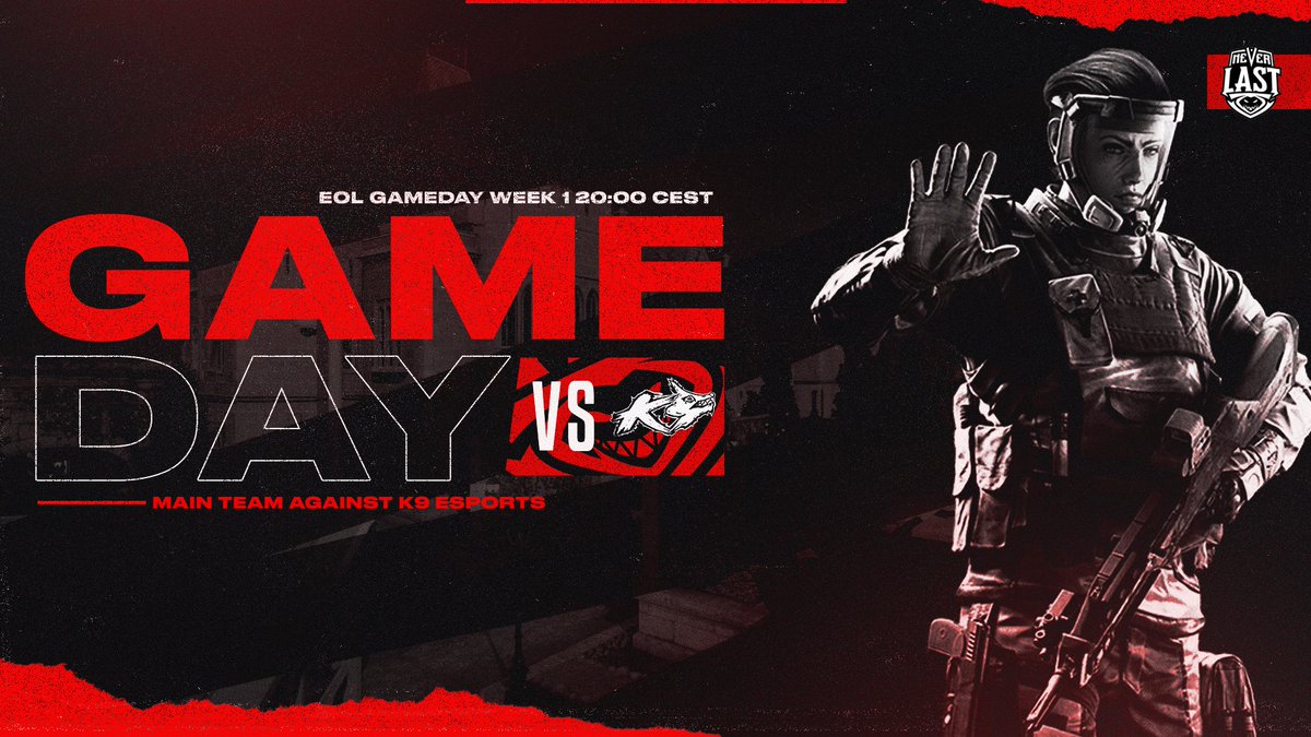 🚨 GAME DAY 🚨

🆚K9 ESPORTS
⏲️20:00 CEST