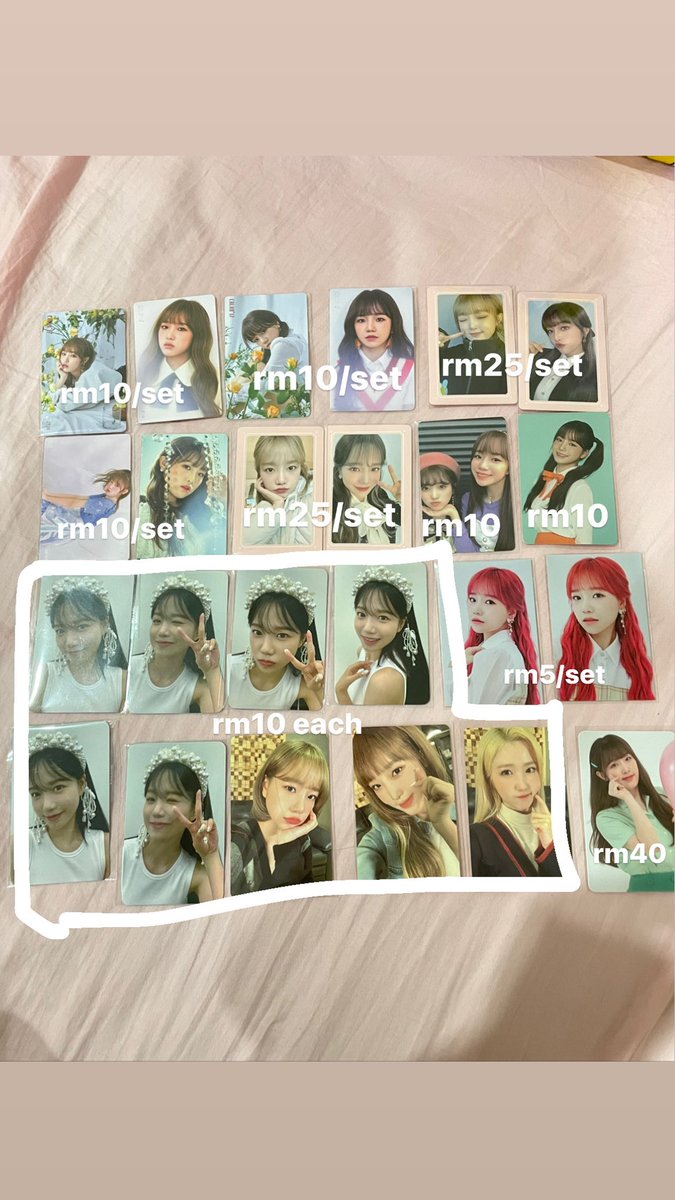 sailormoonjy1's tweet photo. WTS IZONE photocards (Malaysia)
I have DICON magazine full set (old and new ver) too. Official free gifts will be given if buying in bulk.
2nd pic correction, Yuri lenti is rm3 😭
Pos:rm8 wm, rm16 em
Rts are appreciated💓
@MalaysiaIzone @IZtrade_msia @spaceship_izone @pasarIZONE https://t.co/V0FaXv8Mr0