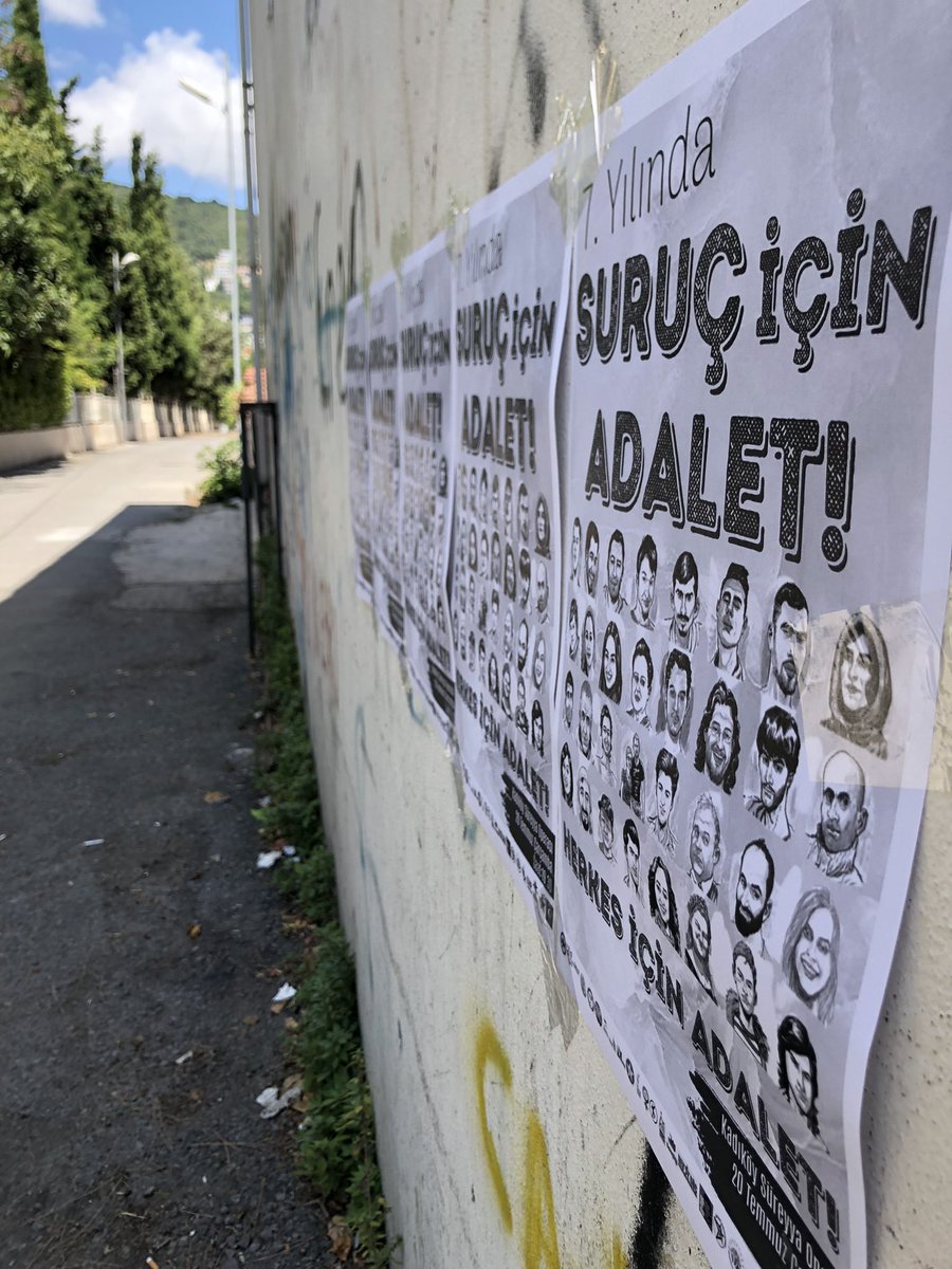 ydgresmi's tweet photo. 📍Kartal/Erzincan Mahallesi

📌 20 Temmuz Çarşamba günü, saat 19.30’da Kadıköy/Süreyya Operası önünde buluşuyoruz!

Suruç’un hesabını gençlik soracak! https://t.co/9Q8XMAcFEc