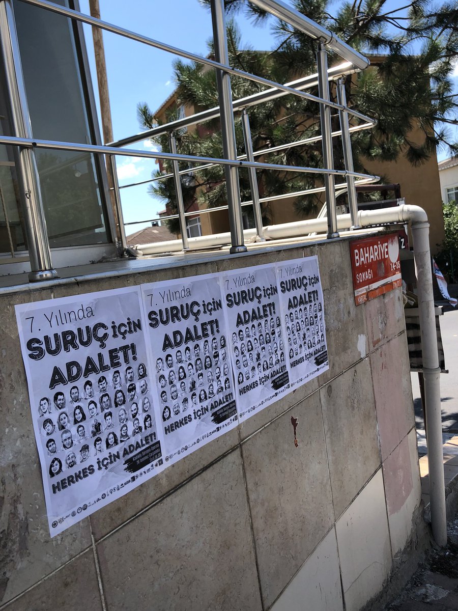 ydgresmi's tweet photo. 📍Kartal/Erzincan Mahallesi

📌 20 Temmuz Çarşamba günü, saat 19.30’da Kadıköy/Süreyya Operası önünde buluşuyoruz!

Suruç’un hesabını gençlik soracak! https://t.co/9Q8XMAcFEc
