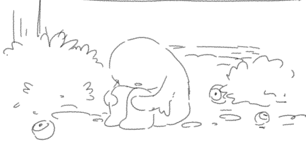 ある日自我を持ったミュクミュク
周りを見渡しても仲間がいなくて、その森には生き物ともなんともつかない目玉だけが転がってる
しょんぼりしてると目玉がやってきてお友達になる
そして笑顔になるミュクミュク