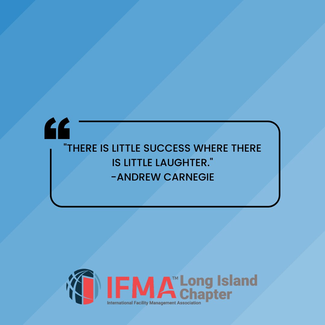 IFMALongIsland's tweet photo. This week's #MotivationalMonday is from the one and only Andrew Carnegie.
#IFMA #IFMALongIsland #LongIslandChapter #LongIslandNetworking #FacilityManagement #FM #FacilityManager https://t.co/GUQq7e6x6i