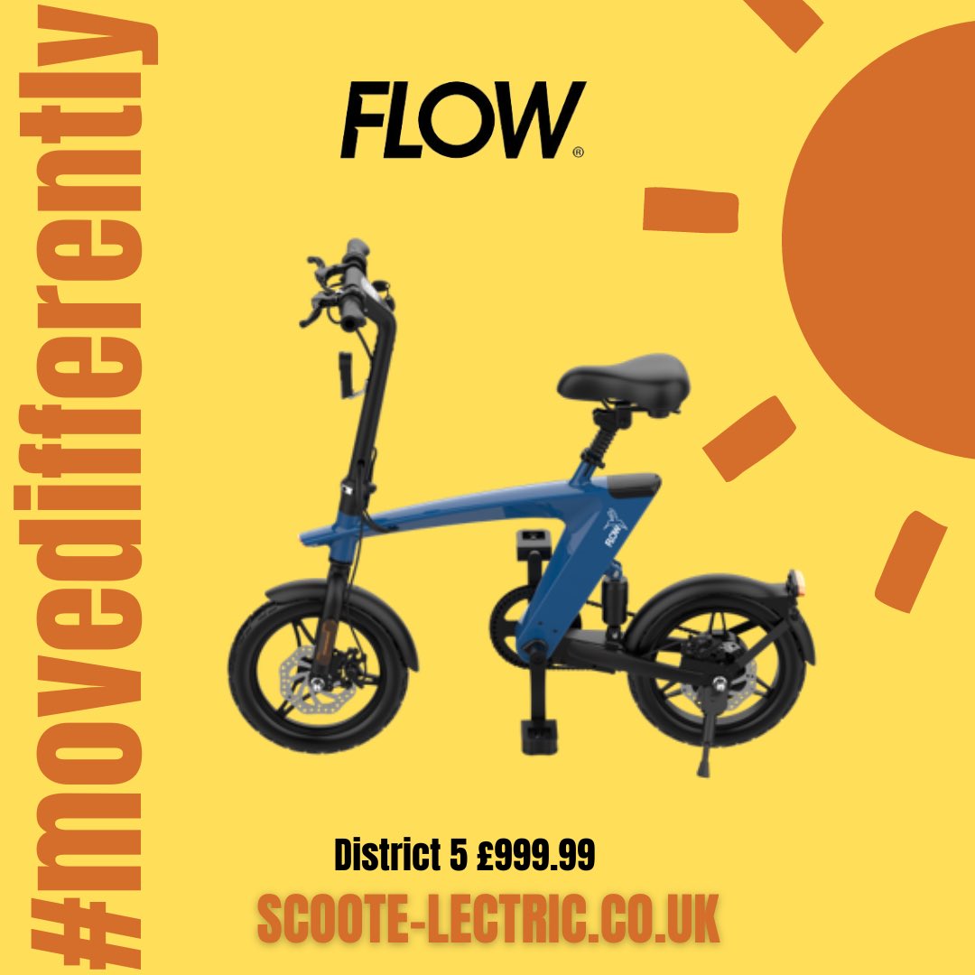 lectricwales's tweet photo. Move differently this summer with the District 5. Equipped with a super-fast multi-cell lithium removable battery pack so you can charge on the go at your convenience. 
https://t.co/FPgEzamnBa

#movedifferently #electricbike #ebike #rideflow #getyourscootson https://t.co/bz5uGM7dY5