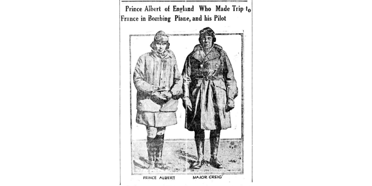 DigMichNews's tweet photo. Well what do you expect him to take to France, an Uber? Only the best for Prince Albert. Check it out in The Sentinel Leader! #GeorgeVI #PostWWI https://t.co/psJIbtO6gk https://t.co/6bJFiY3He4