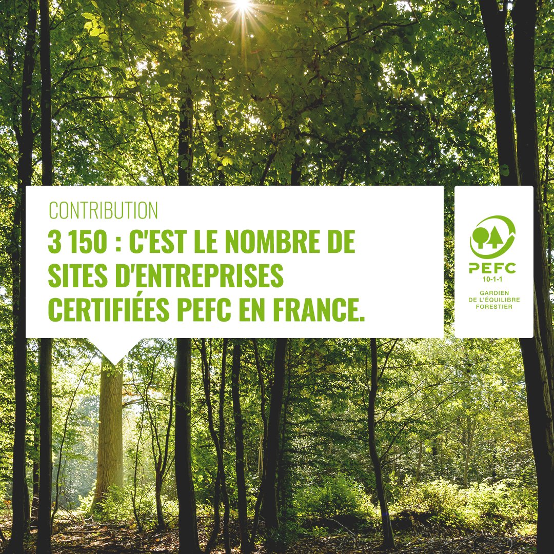 PEFCFrance's tweet photo. [#LundiContribution] 3 150 : c'est le nombre de sites d'entreprises certifiées #PEFC en France !  👇 Retrouvez les derniers chiffres PEFC dans le rapport annuel ! https://t.co/kzNk2DXkZv 

#Bois #Forêt #RSE https://t.co/04ol7hGX8s