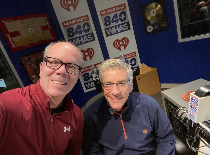 PaulMiles840's tweet photo. WHAS radio has been on the air for a century. These two guys have been blessed to be a part of 30 of those years. 🎙
#WHAS100years https://t.co/2e8MMsskwd