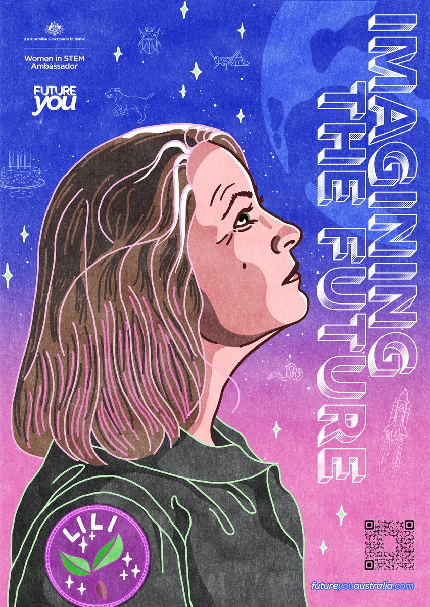 Illustrated and designed a @FutureYouOz poster featuring one of Australia’s acclaimed authors of fiction for Young Adults – Lili Wilkinson futureyouaustralia.com

cassandrecollins.com/2022/07/18/itf…

#illustration #creativelearning #makinglearningfun #graphicdesign