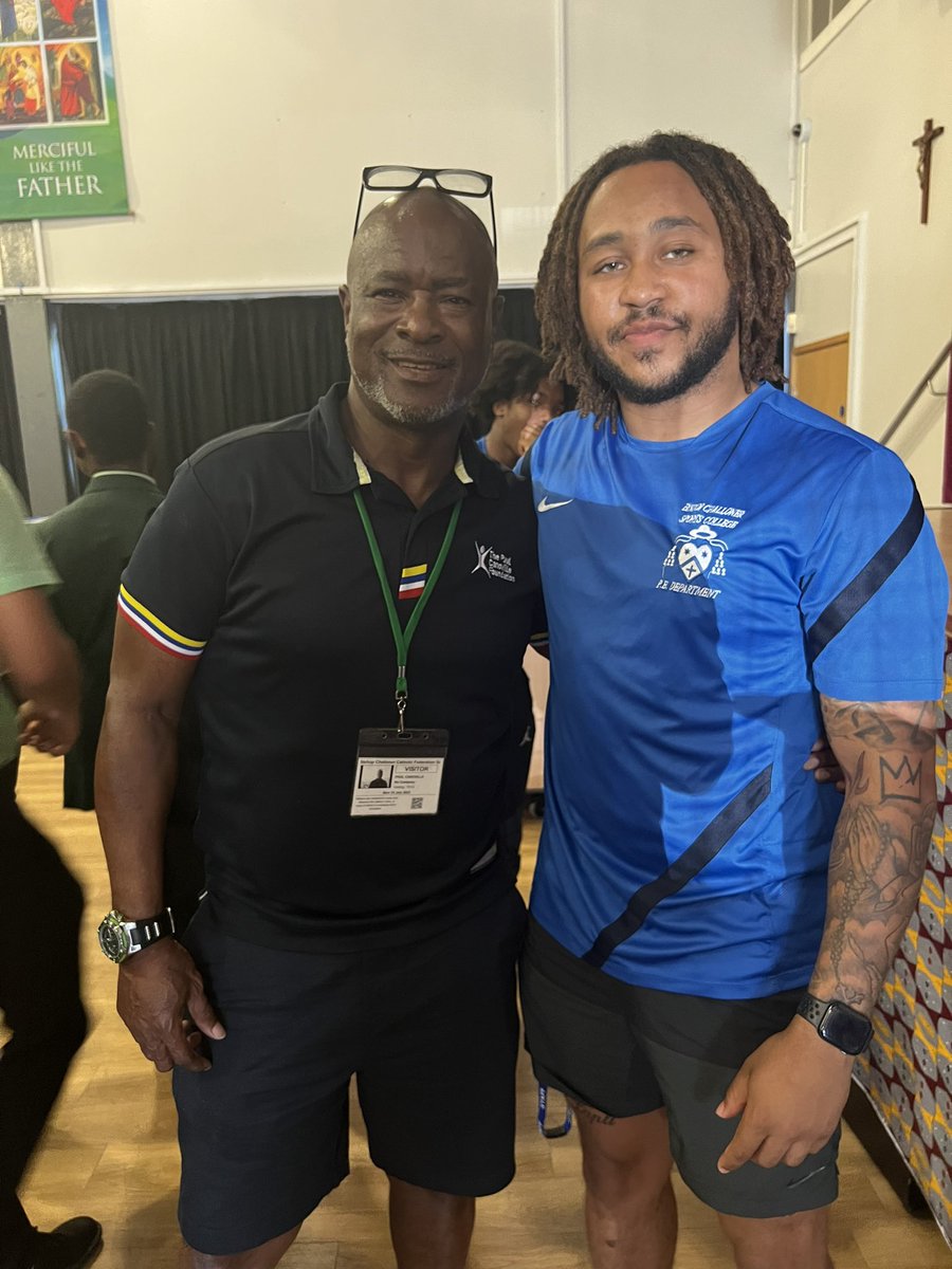 KyleJervier's tweet photo. Great talk by @thecannersway for the kids. He’s the first black player for Chelsea and spoke on his experiences with racism and his life. https://t.co/cTWG1yU3tg