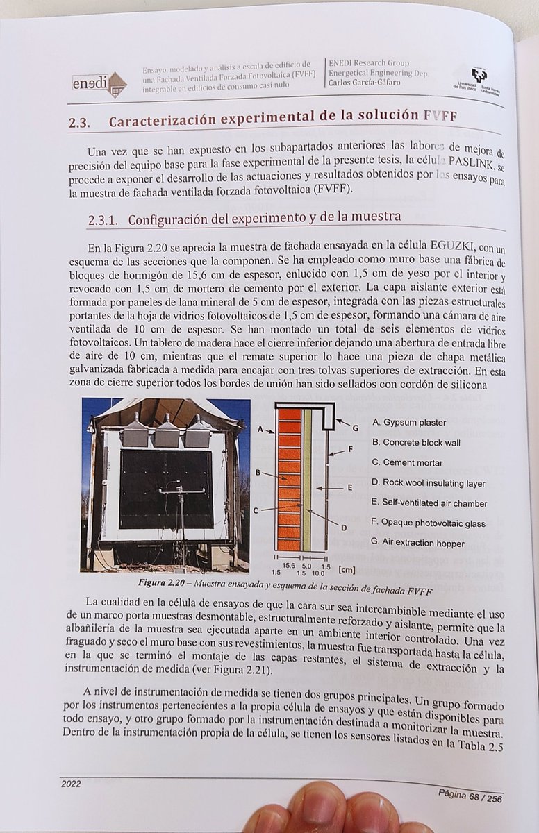 AT_LCCE's tweet photo. Mañana #defensa de #TesisDoctoral @GarciaGafaro: "Ensayo, modelado y análisis de una #FachadaVentilada #Forzada #Fotovoltaica #FVFF integrable en #EECN".
Tesis doctoral, Escuela de Ingeniería de Bilbao, @upvehu, dirigida por:
Cesar Escudero-Revilla
Ivan Flores Abascal https://t.co/kK4pgYQJy6