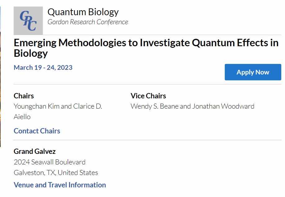 𝐀 𝐜𝐨𝐧𝐟𝐞𝐫𝐞𝐧𝐜𝐞 𝐫𝐞𝐜𝐨𝐦𝐦𝐞𝐧𝐝𝐚𝐭𝐢𝐨𝐧: Emerging Methodologies to Investigate Quantum Effects in Biology

linkedin.com/feed/update/ur…

#qt4hc #quantumtechforhealthcare #biology