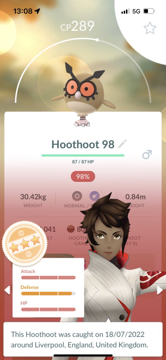 likachu96's tweet photo. Back to back 98% hoothoot lol #PokemonGO #NeverAHundo https://t.co/1AVHel7LyN