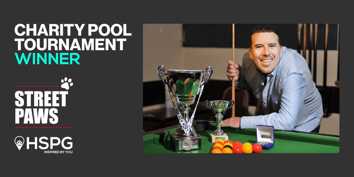 Last month, the HSPG team competed in a pool tournament to raise funds for our charity partner @streetpawsvet 

Congratulations to Tom Nawn on his victory, overcoming a three-way tie!

Help us to support the great work Street Paws are doing, donate here: lnkd.in/ehxK8P-c