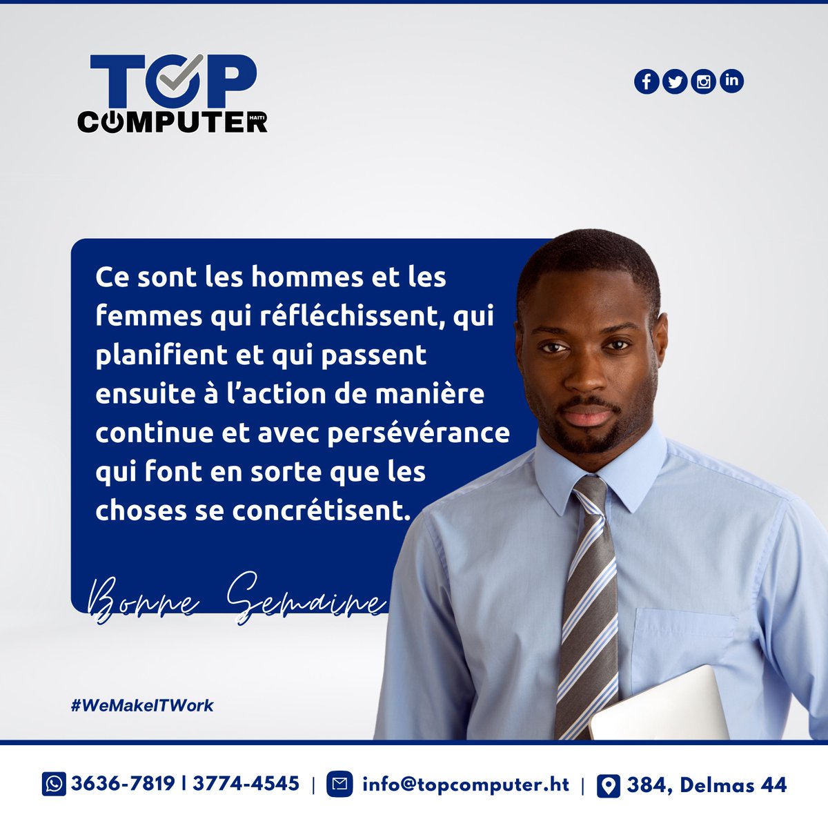 topcomputerht's tweet photo. Bon début de semaine à vous tous !!!!
____________
#topcomputerht #wemakeitwork https://t.co/6dkKmquU5Q