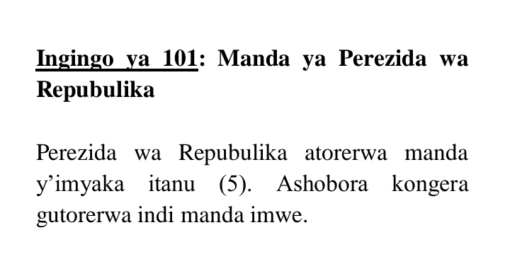 JeromeMbanjinez's tweet photo. 🇷🇼Ese kuki #abanyarwanda twese dushaka H.E @PaulKagame muri Manda izatorerwa 2024?. 
Nibyo twarabyitoreye 2015 nk'abanyarwanda muri #REFERENDUM. Abizera bati #Our_messiah, Itegeko #NSHINGA Ry'u Rwanda riti ndabihamya #mungingozaryo yi 101 ni 172. 

@RwandaCDeputies https://t.co/cd3lx2K8j7