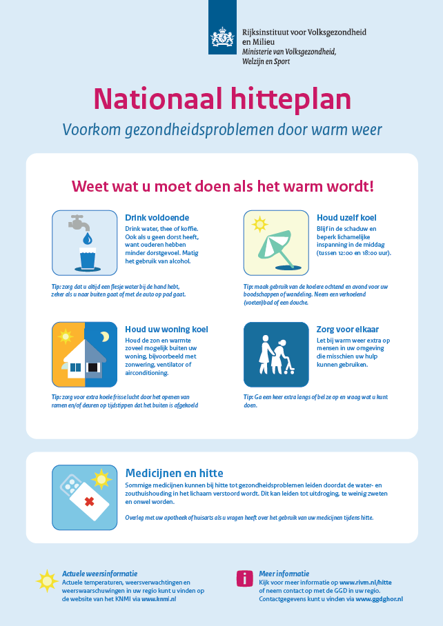 ☀️| Nu de temperaturen flink oplopen delen we graag belangrijke informatie tegen de hitte.   

Richtlijnen voor het voorkomen van gezondheidsproblemen, maar ook informatie voor het herkennen van klachten. 

#hitteplan #bewustwording #BHV #EHBO #veiligheid #samenbewustveilig