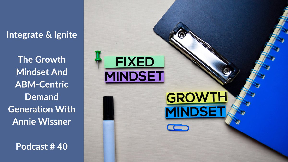 I was recently a guest on the Integrate &amp; Ignite podcast, where I discussed the growth mindset and ABM-Centric demand generation. I shared several no/low cost ABM strategies that deliver revenue. #ABM #GrowthMindset 
bit.ly/3OkDrlM