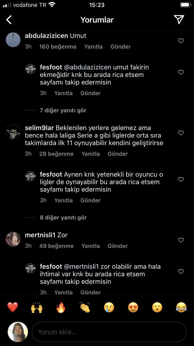 bu arada rica etsem…