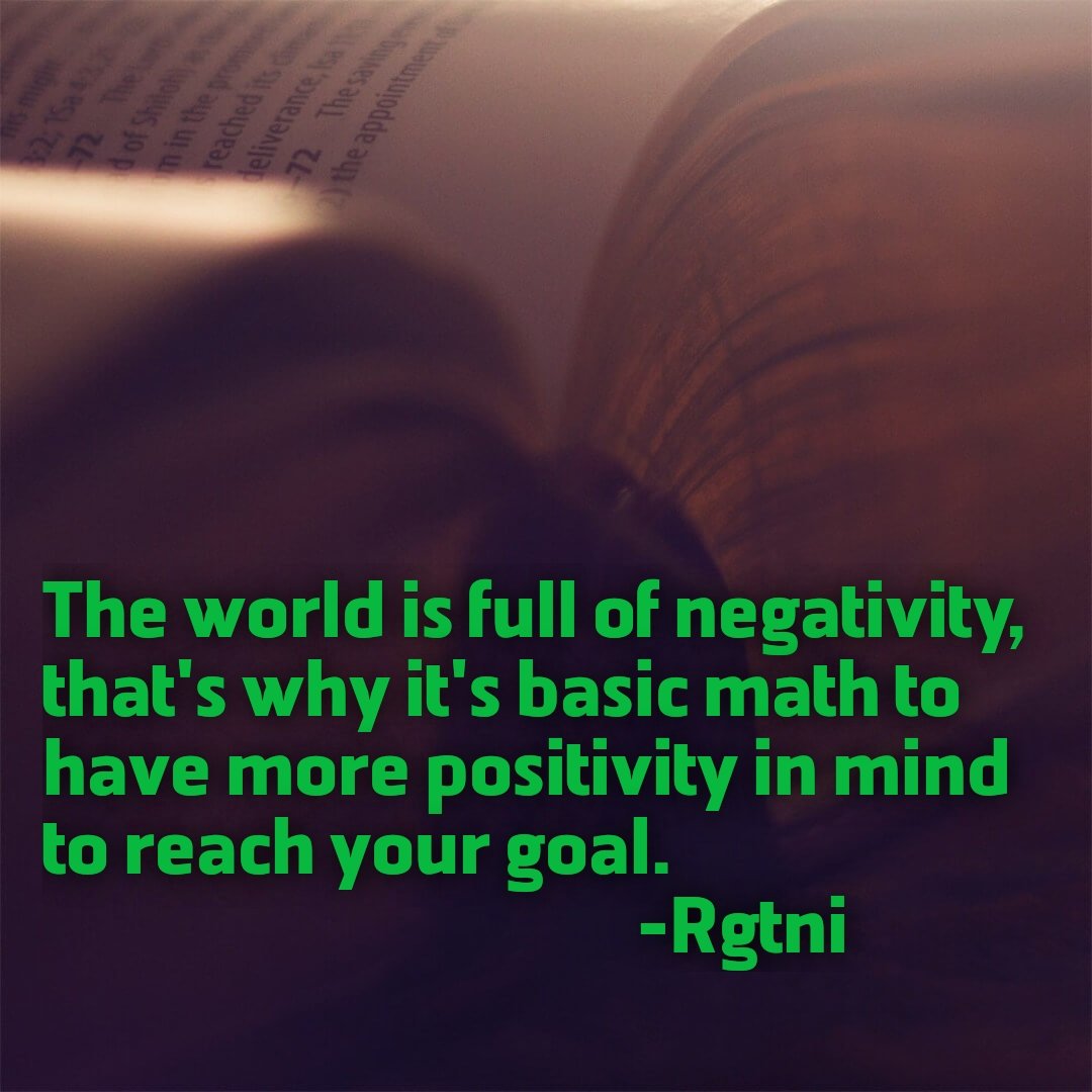 There's no room for depression if you're the only one that can define and change the state of life of your loved ones. Choose to live positively even if it's just for yourself or for your loved ones.