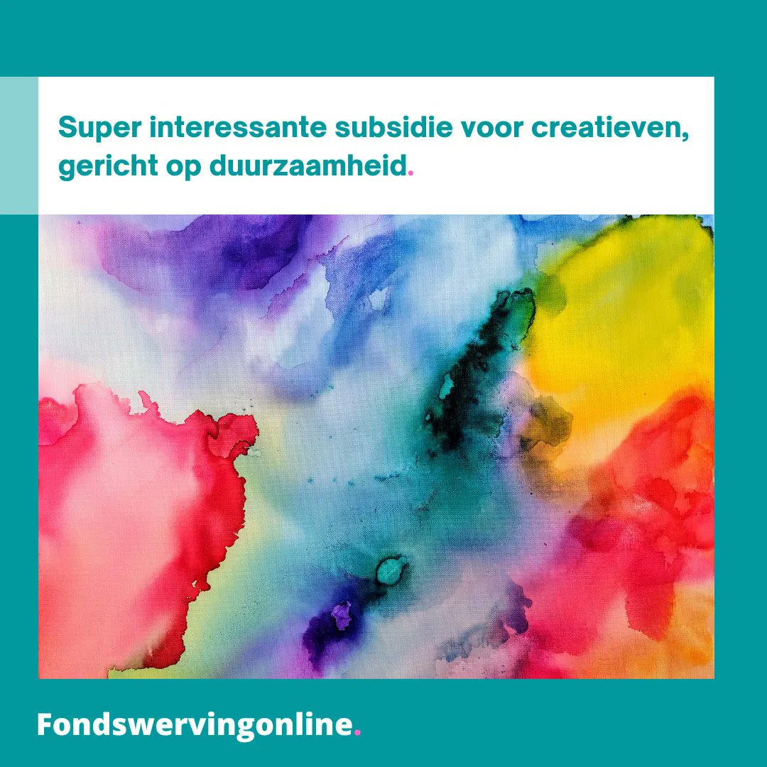 TenPages's tweet image. SUPER INTERESSANTE SUBSIDIE VOOR CREATIEVEN, GERICHT OP DUURZAAMHEID 😍

Wanneer je een creatief bent tussen de 21 en 30 jaar oud, en interesse hebt in het thema duurzaamheid, hebben we voor jou een superinteressante subsidie: 
buff.ly/3o97mTd
#subsidie #duurzaamheid