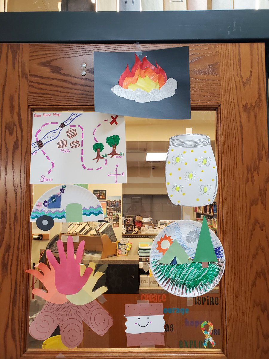 HeatlyLibrarian's tweet photo. Last week during the Summer STEAM week we made many different camping crafts. Here are a few. https://t.co/Ey1zdYrgTw