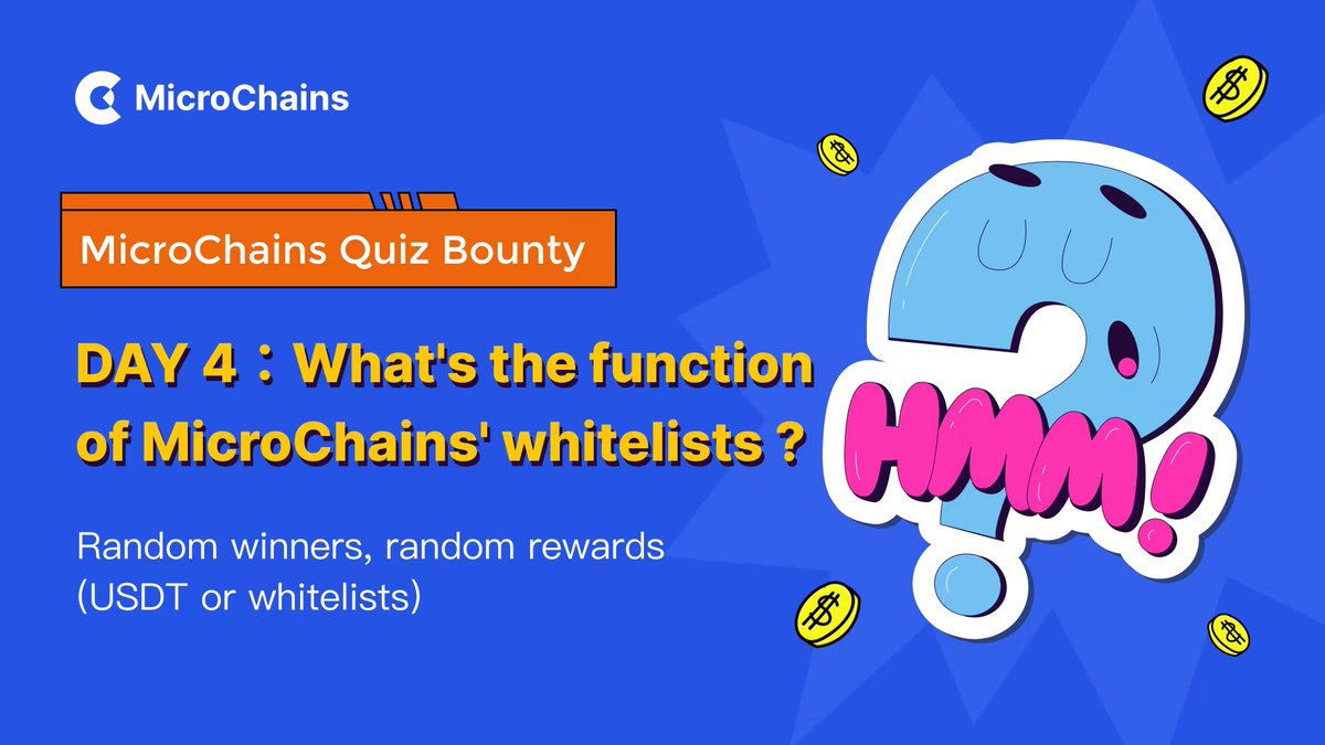 MicroChainsCbtc's tweet photo. #MicroChainsQuiz DAY 4👇

✅Follow &amp; RT 
✅Reply with your answer
🤑Get 30 $USDT or #whitelist spots

⏳Winners in 24h  #Giveaway https://t.co/4SCtB7faOB