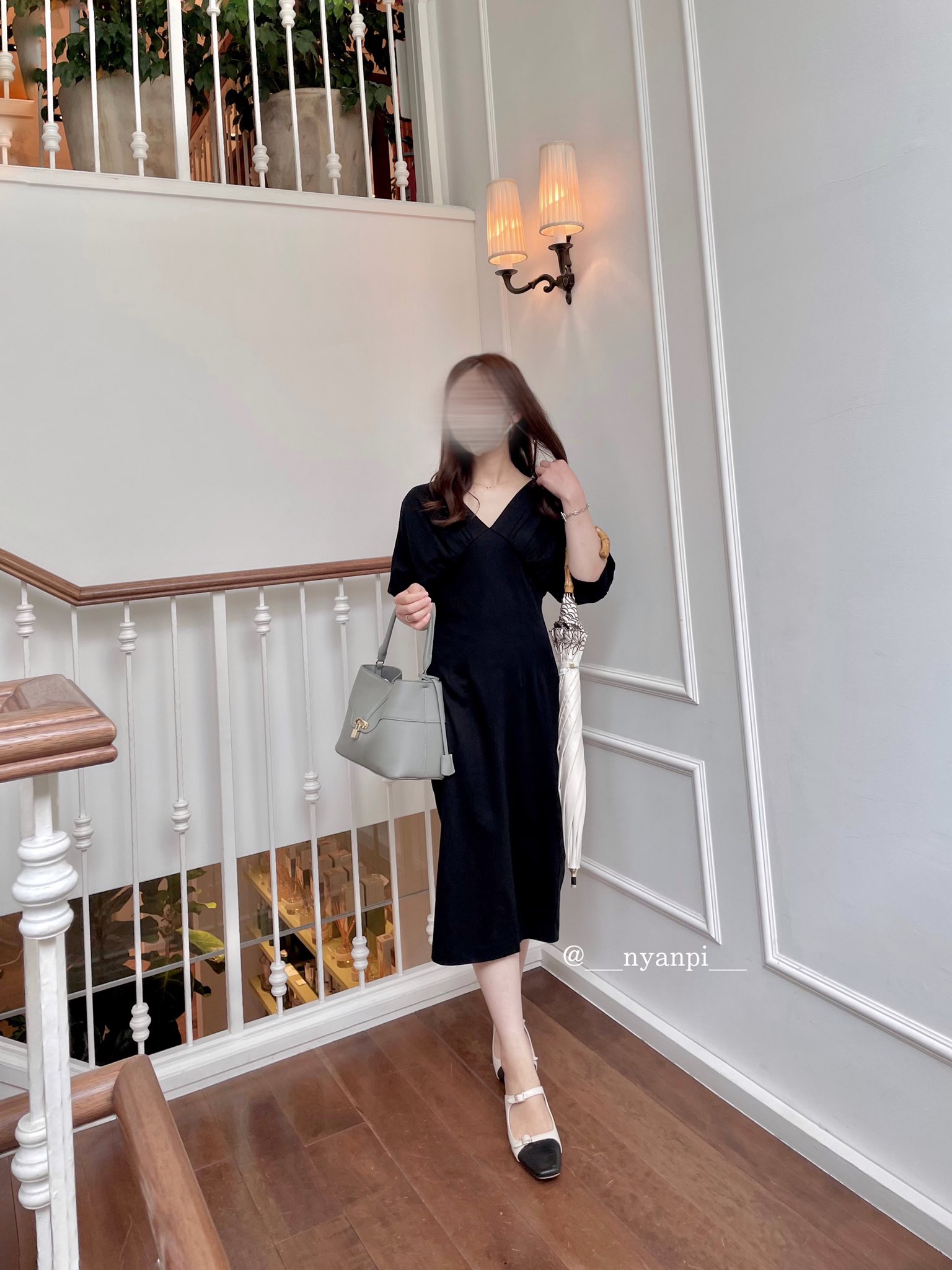 herlipto Cache-Coeur Layered Knit Dress Her lip to ワンピース