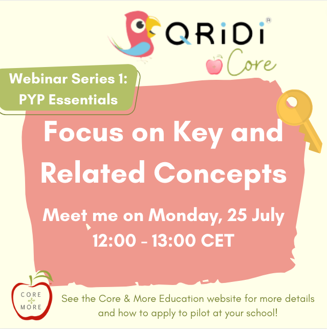 c_orkiszlang's tweet image. Next (and last) webinar in the PYP Essentials series: Focus on Key and Related Concepts... this Monday, 25th July! 
Join with Google Meet here: meet.google.com/cwm-dnur-vji

#pyp #coreandmore #qridi #qridicore #coreandmoremonday