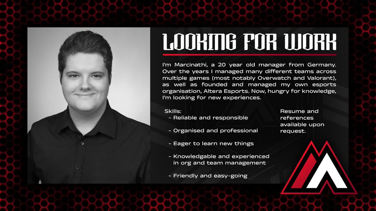 marcinathi's tweet image. After never going LFT/LFO as a manager I am hereby fully LFO! I am open to pretty much any offer, more info can be found on the graphic below.
Contact via Discord: Marcinathi#1877 or Email: Marcinathi@gmail.com 
RT's highly appreciated!