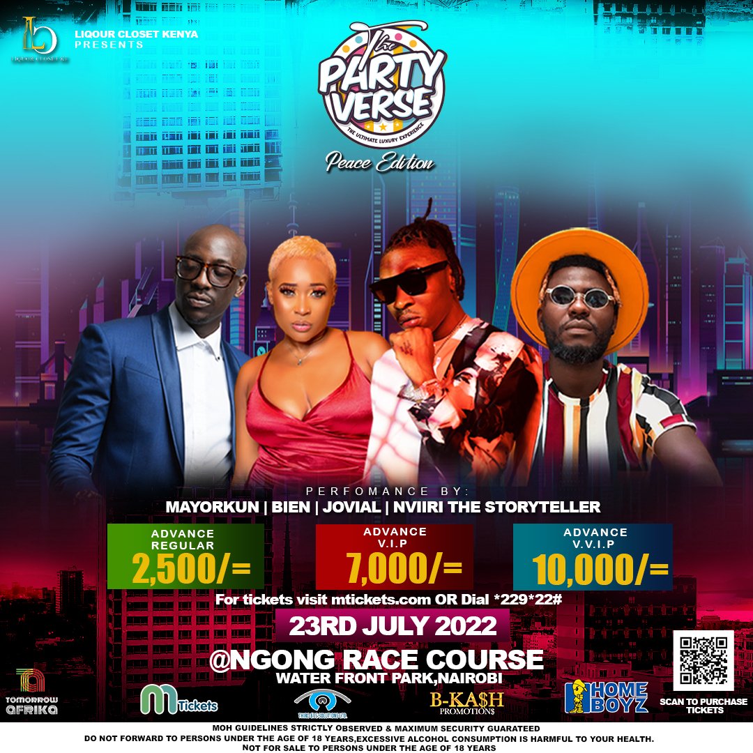 Dreymwangi's tweet photo. Finally Mayorkun in Kenya🇰🇪

23rd July 2022 

Location: Ngong Race Course Waterfront

Get your advance tickets through this link ▶️https://t.co/HhE7QGcJdd

Other Artists include Nviiri, Bien and Jovial👀

#ExperiencePartyVerse https://t.co/sYKql7alnD