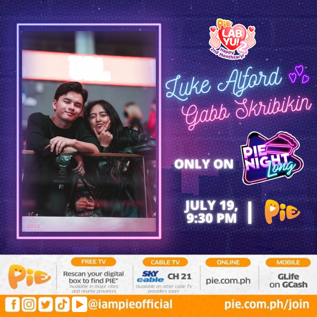 iampieofficial's tweet photo. Dahil nalalapit na ang ating 2nd Monthsary, makakasama ng PIEmilyang Puyat sina Luke Alford at Gabb Skribikin sa PIE NIGHT LONG bukas at 9:30pm!
#PIEMonthsary #PIELabyu2 https://t.co/DAkWwkWtIM