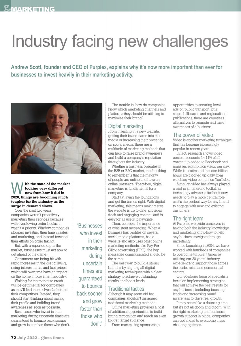 Have you invested in your marketing activity? Our MD, Andrew Scott, explains why as the industry faces new challenges, it's more important than ever!

Read more in <a href="/glasstimes/">Glass Times</a>: flipsnack.com/identifywebdes…