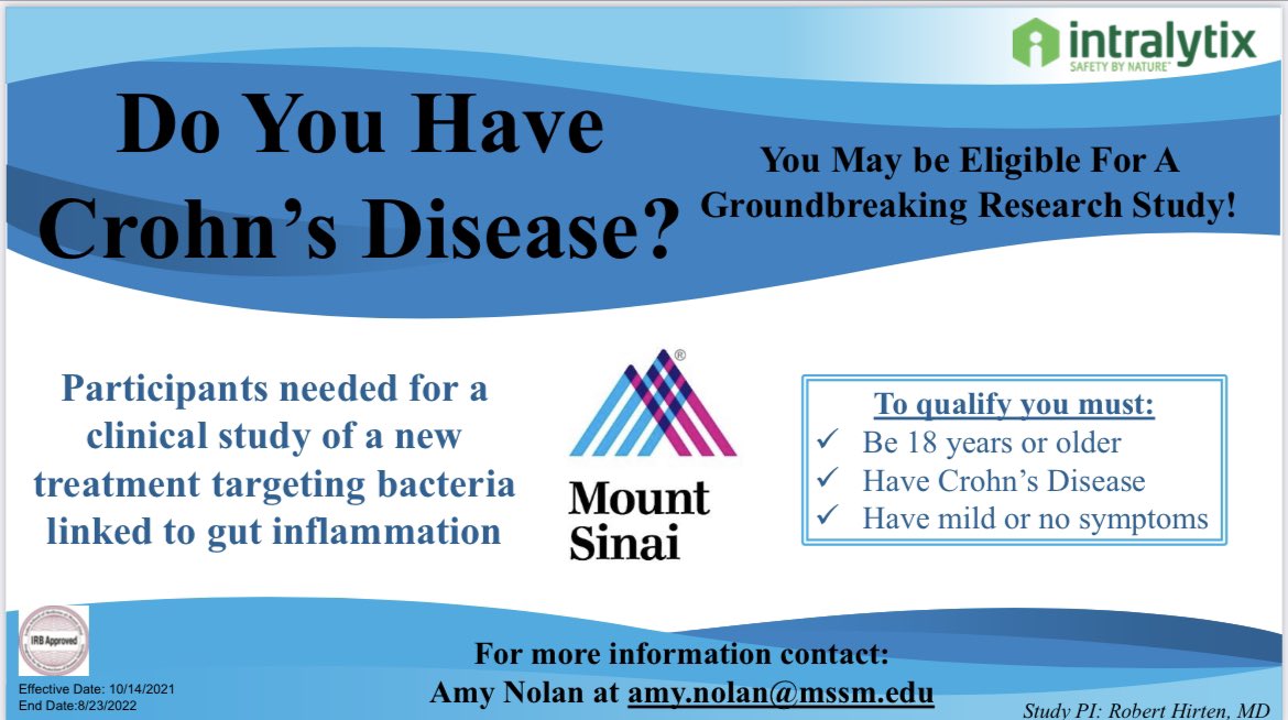 Mount Sinai IBD Center tweet media