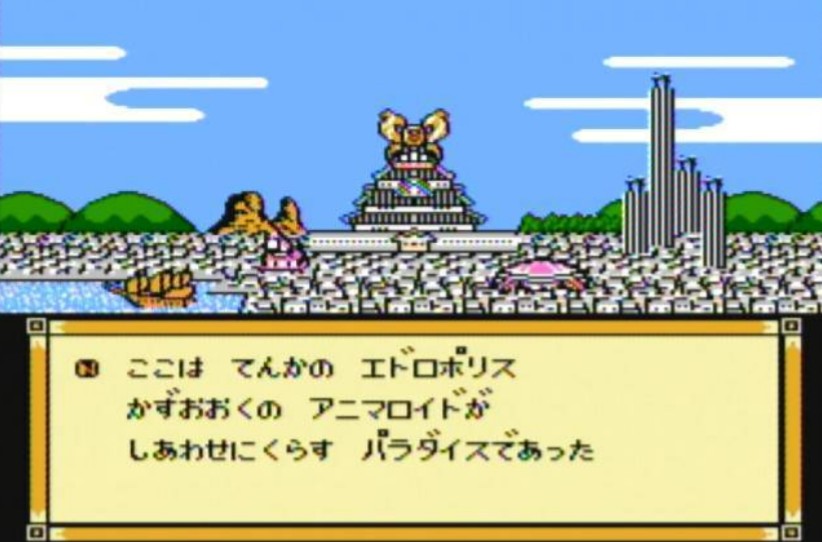 fami_maga's tweet photo. 『キャッ党忍伝  てやんでえ』は、1991年7月19日にテクモよりファミコンで発売

近代都市エドロポリスで起こる数々の怪事件。 幕府転覆を企む老中・コーン守(かみ)と忍者のカラカラ一族。 野望を察知した秘密忍者隊ニャンキー出動!!コーン守の野望を打ち砕くのだ!天下無敵のコミカルアクション！ https://t.co/ysrZyda5Dg