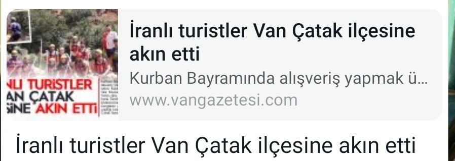 vangazetesi.com/iranli-turistl…
<a href="/AbdrrhmnSeylan/">Abdurrahman Şeylan</a> <a href="/CatakHarikas/">DOĞA HARİKASI VAN ÇATAK🇹🇷</a> <a href="/CatakSpor/">ÇatakRafting</a>
