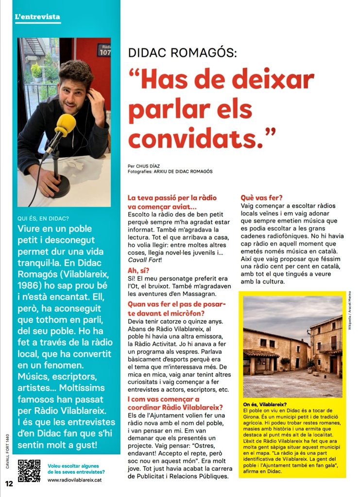 Ràdio Vilablareix, 107.5 FM 📻 (Girona) tweet media