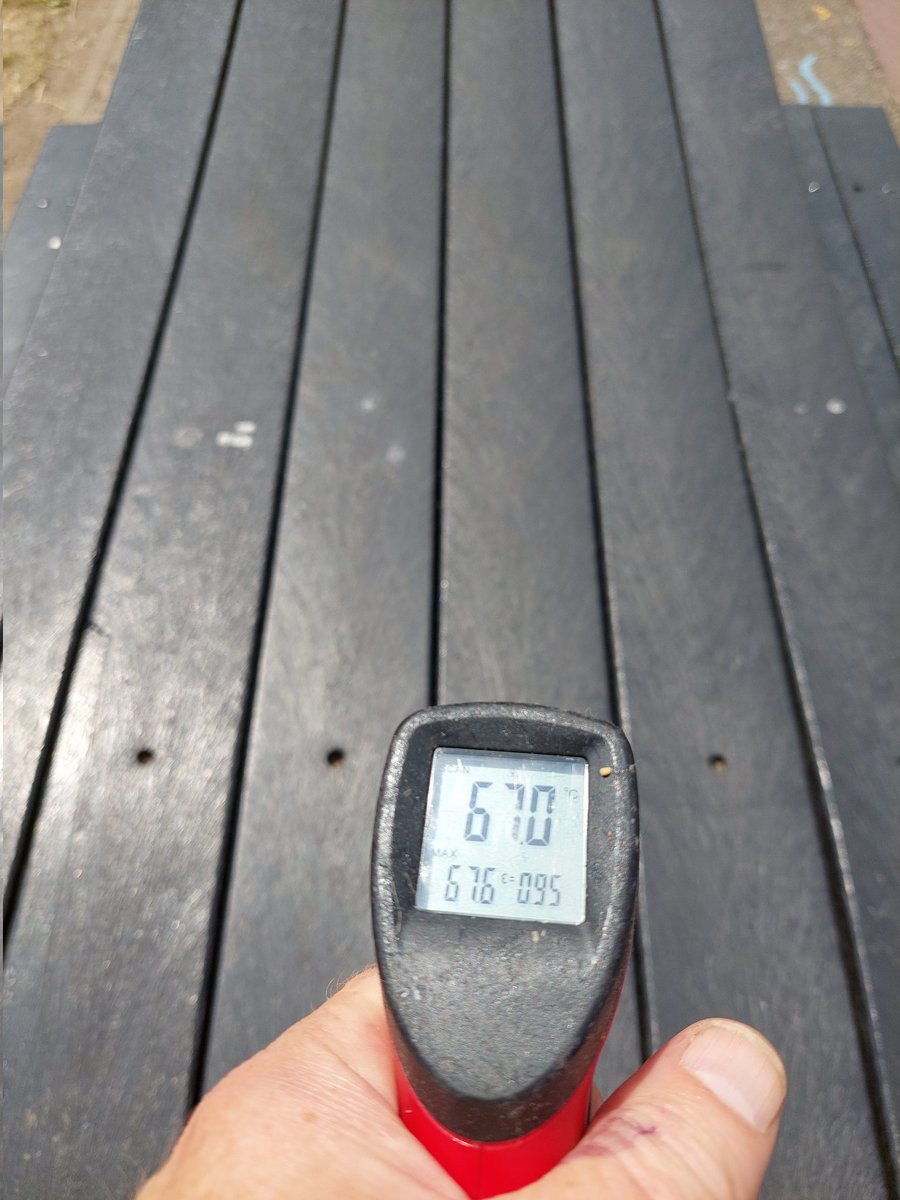 Si_att's tweet photo. It is very hot out there, these are in direct sunlight. But shocking nonetheless. Particularly the astrograss #Edutwitter @ThatSiteManager #PremisesManager https://t.co/Iw5vc1YBQl