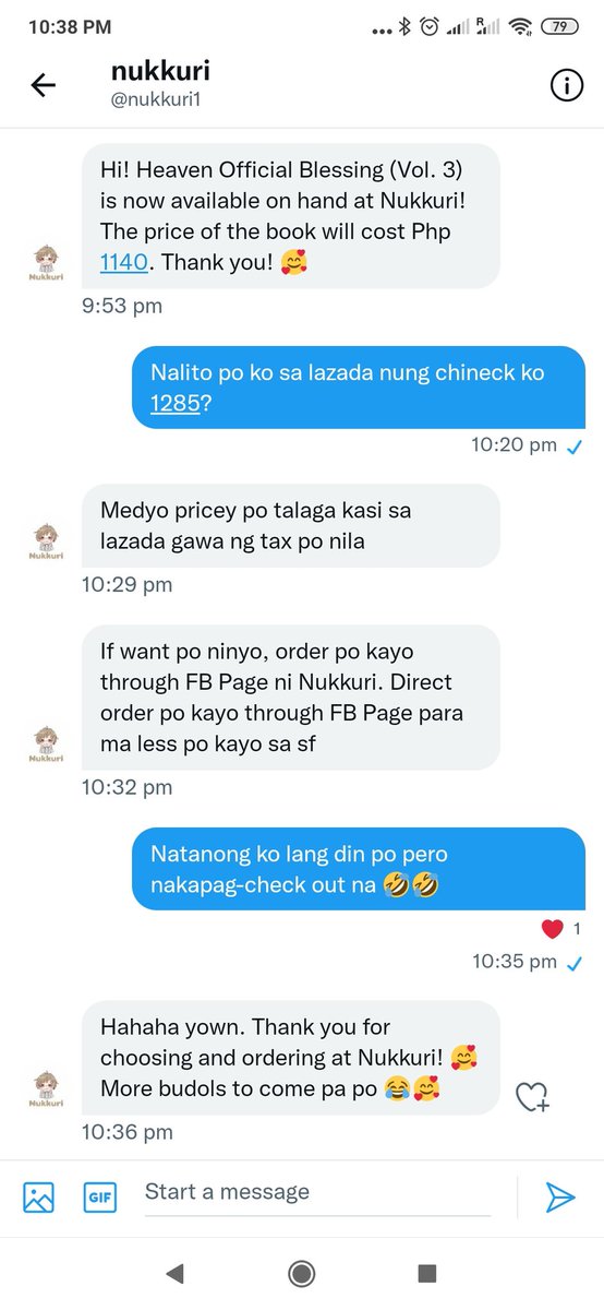 014serenity's tweet photo. Ito yung page na dapat bnablock 🤣 nakakasira ng budget~ parang kakabili ko lang ng sasaki to miyano + solo leveling + sekai last last week 😅 tapos magugulat na naman sila kasi akala nila para sa kanila kaso may BL na cover pagbukas 🤣see you in oct. mga #budol @nukkuri1 https://t.co/YLsIiTzk40